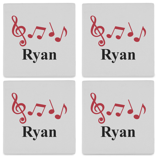 Musical Notes Set of 4 Sandstone Coasters - See All 4 View