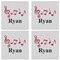 Musical Notes Set of 4 Sandstone Coasters - See All 4 View