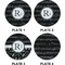 Musical Notes Set of Appetizer / Dessert Plates (Approval)
