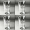 Musical Notes Set of Four Engraved Beer Glasses - Individual View