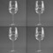 Musical Notes Set of Four Personalized Wineglasses (Approval)
