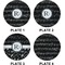Musical Notes Set of Lunch / Dinner Plates (Approval)