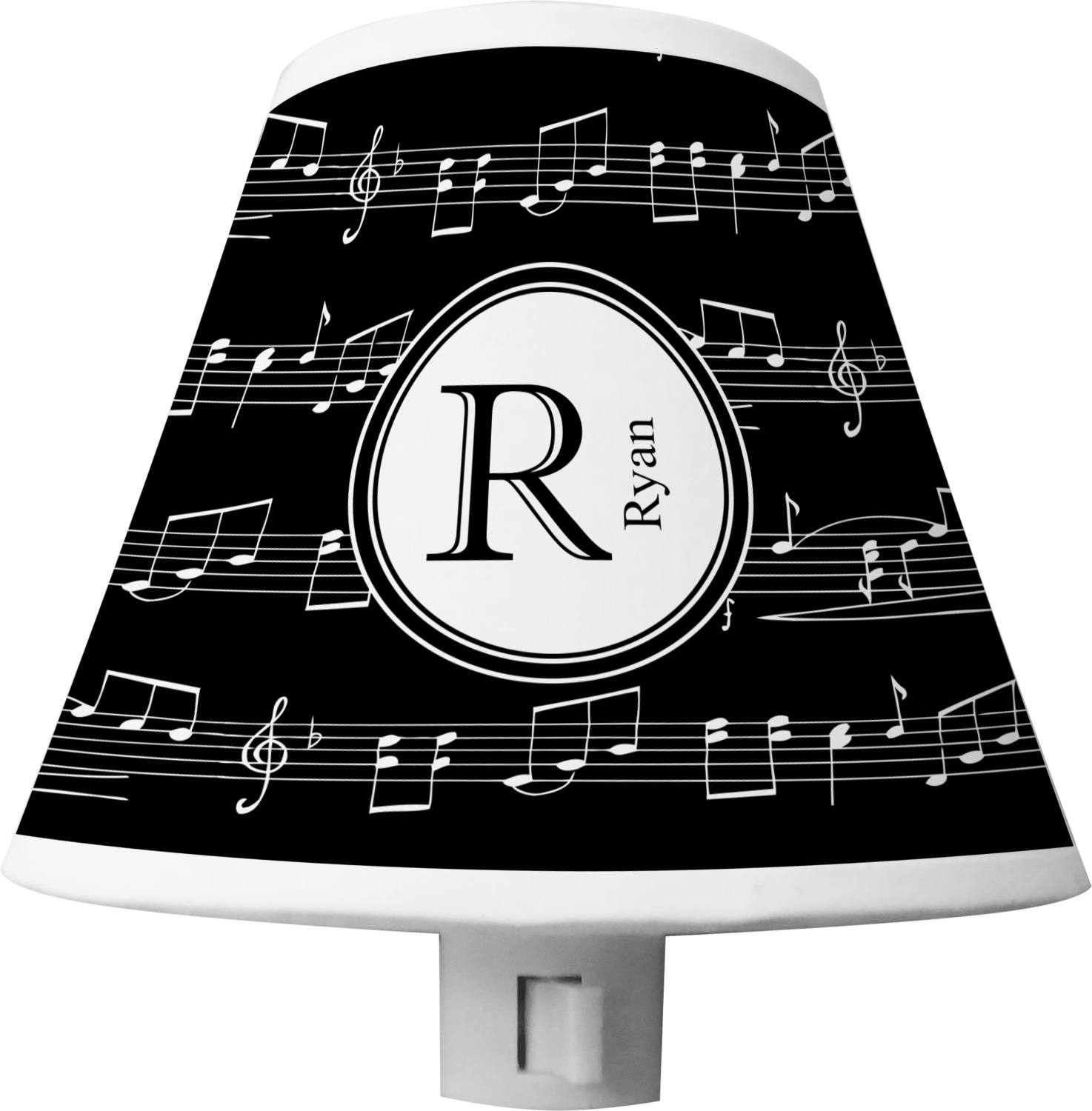 Musical Notes Shade Night Light (Personalized) YouCustomizeIt
