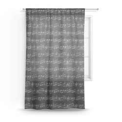 Musical Notes Sheer Curtain (Personalized)