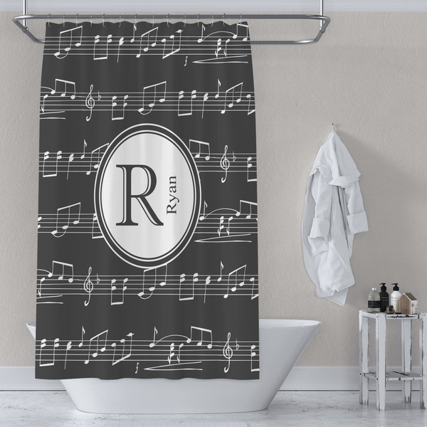 Musical Notes Shower Curtain Lifestyle