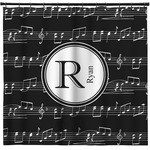 Musical Notes Shower Curtain - Custom Size (Personalized)
