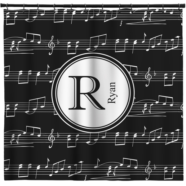 Custom Musical Notes Shower Curtain - Custom Size (Personalized)