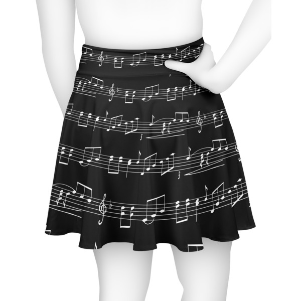 Musical Notes Skater Skirt - Back