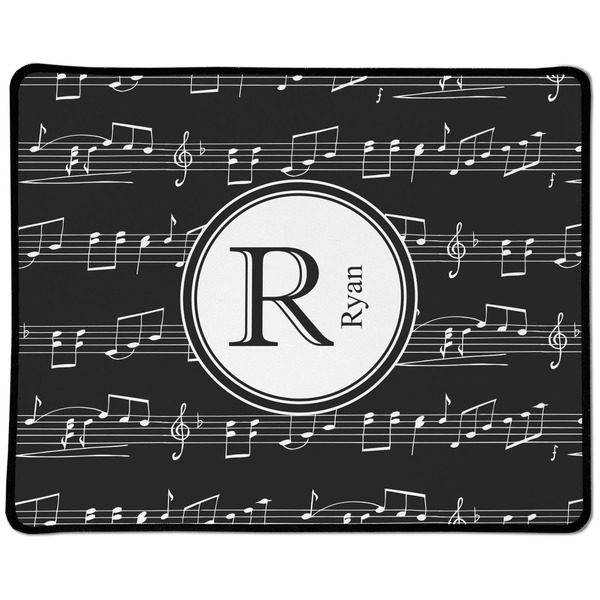 Custom Musical Notes Large Gaming Mouse Pad - 12.5" x 10" (Personalized)