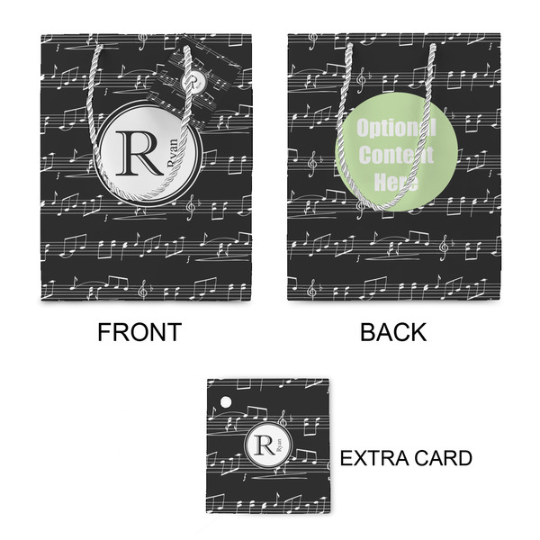Musical Notes Small Gift Bag - Approval