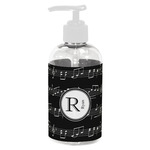 Musical Notes Plastic Soap / Lotion Dispenser (8 oz - Small - White) (Personalized)