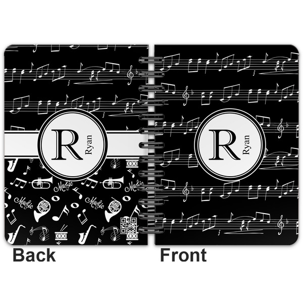 Musical Notes Spiral Journal 5 x 7 - Apvl