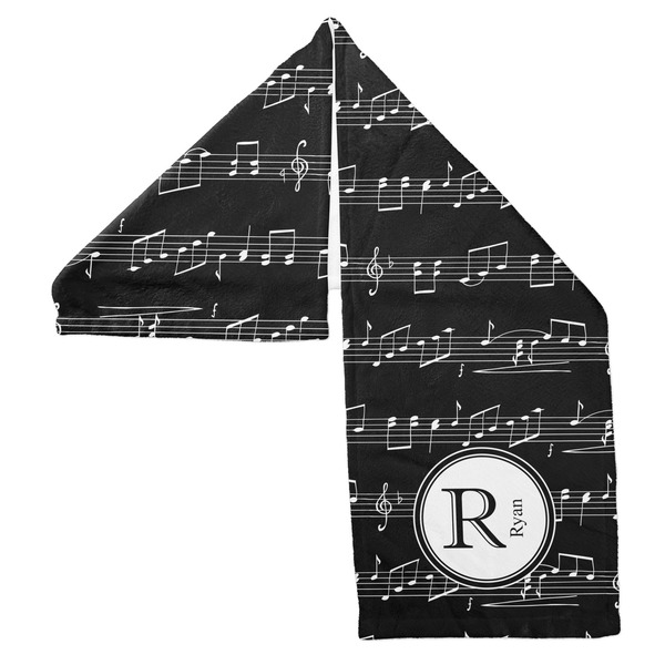 Musical Notes Sports Towel Folded - Both Sides Showing