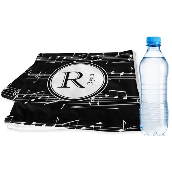 Custom Musical Notes Sports & Fitness Towel (Personalized)