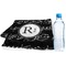 Musical Notes Sports Towel Folded with Water Bottle