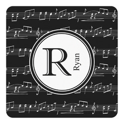 Musical Notes Square Decal (Personalized)
