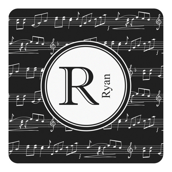 Custom Musical Notes Square Decal - Medium (Personalized)