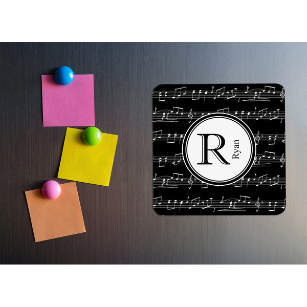 Musical Notes Square Fridge Magnet - LIFESTYLE