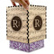 Musical Notes Square Tissue Box Covers - Wood - with box
