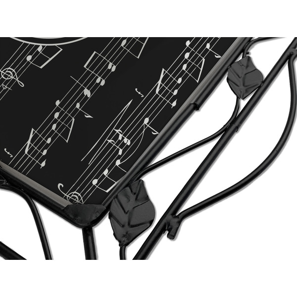Musical Notes Square Trivet - Detail