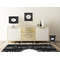 Musical Notes Square Wall Decal Wooden Desk