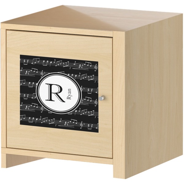 Musical Notes Square Wall Decal on Wooden Cabinet