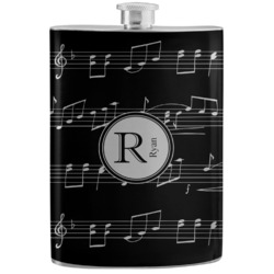 Musical Notes Stainless Steel Flask (Personalized)
