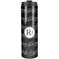 Musical Notes Stainless Steel Skinny Tumbler - 20 oz (Personalized)