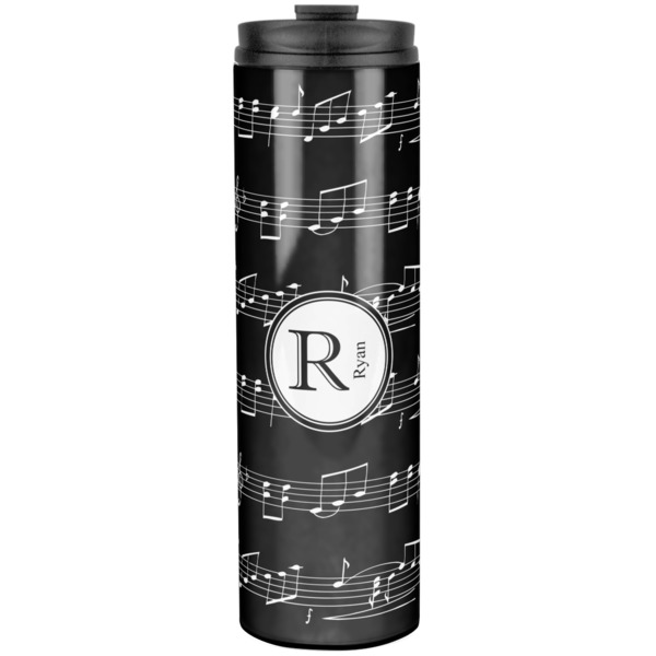 Custom Musical Notes Stainless Steel Skinny Tumbler - 20 oz (Personalized)