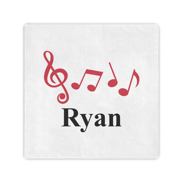 Custom Musical Notes Standard Cocktail Napkins (Personalized)