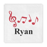 Musical Notes Decorative Paper Napkins (Personalized)