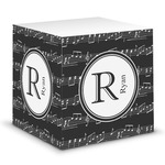 Musical Notes Sticky Note Cube (Personalized)