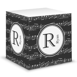 Musical Notes Sticky Note Cube (Personalized)