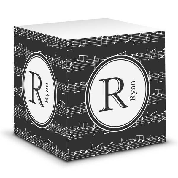 Custom Musical Notes Sticky Note Cube (Personalized)