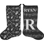 Musical Notes Holiday Stocking - Double-Sided - Neoprene (Personalized)