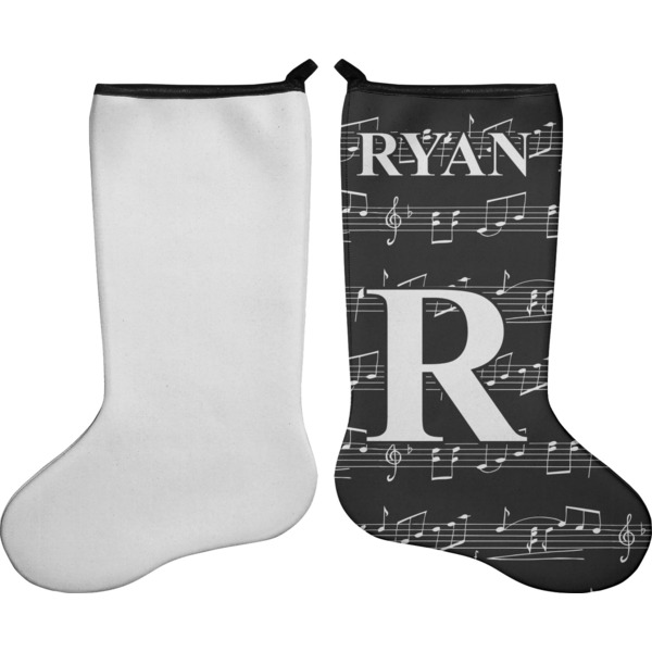 Musical Notes Stocking - Single-Sided - Approval