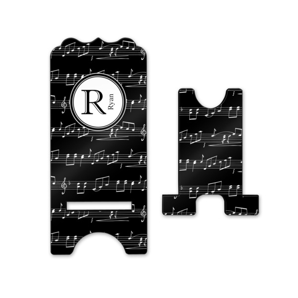 Musical Notes Stylized Phone Stand - Front & Back - Small