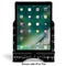 Musical Notes Stylized Tablet Stand - Front with ipad