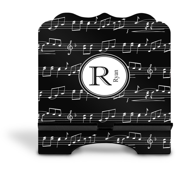 Musical Notes Stylized Tablet Stand - Front without iPad
