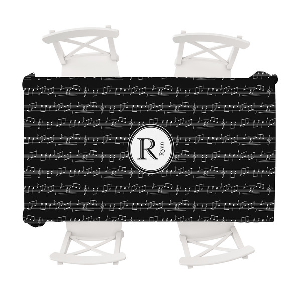 Custom Musical Notes Tablecloth - 58"x102" (Personalized)