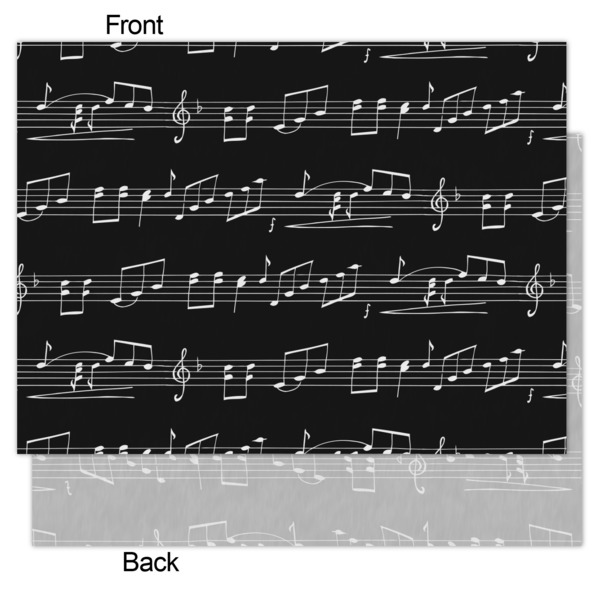 Musical Notes Tissue Paper - Heavyweight - Medium - Front & Back