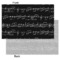 Musical Notes Tissue Paper - Heavyweight - Small - Front & Back