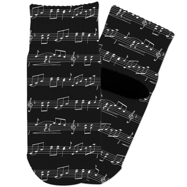 Custom Musical Notes Toddler Ankle Socks