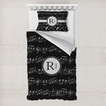 Musical Notes Toddler Bedding w/ Name and Initial