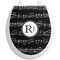 Musical Notes Toilet Seat Decal (Personalized)