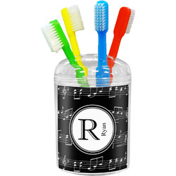 Musical Notes Toothbrush Holder (Personalized)