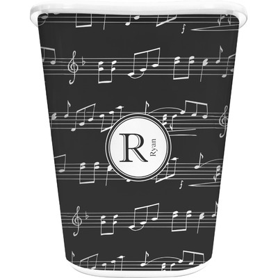Custom Musical Notes Waste Basket (Personalized)