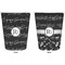 Musical Notes Trash Can White - Front and Back - Apvl