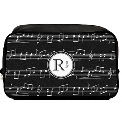 Musical Notes Toiletry Bag / Dopp Kit (Personalized)