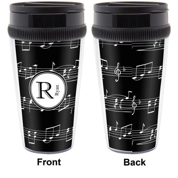 Musical Notes Travel Mug Approval (Personalized)